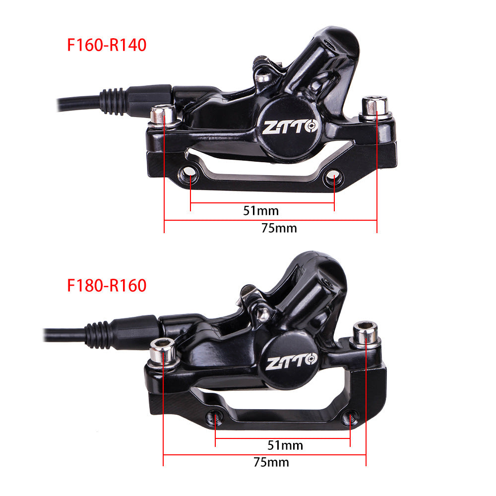 ZTTO ZT-YD1 1 Pair Bike Hydraulic Disc Brake Front + Rear Bicycle Disc Brake Set ZTTO ZT-YD1 1 Pair Bike Hydraulic Disc Brake Front + Rear Bicycle Disc Brake Set
